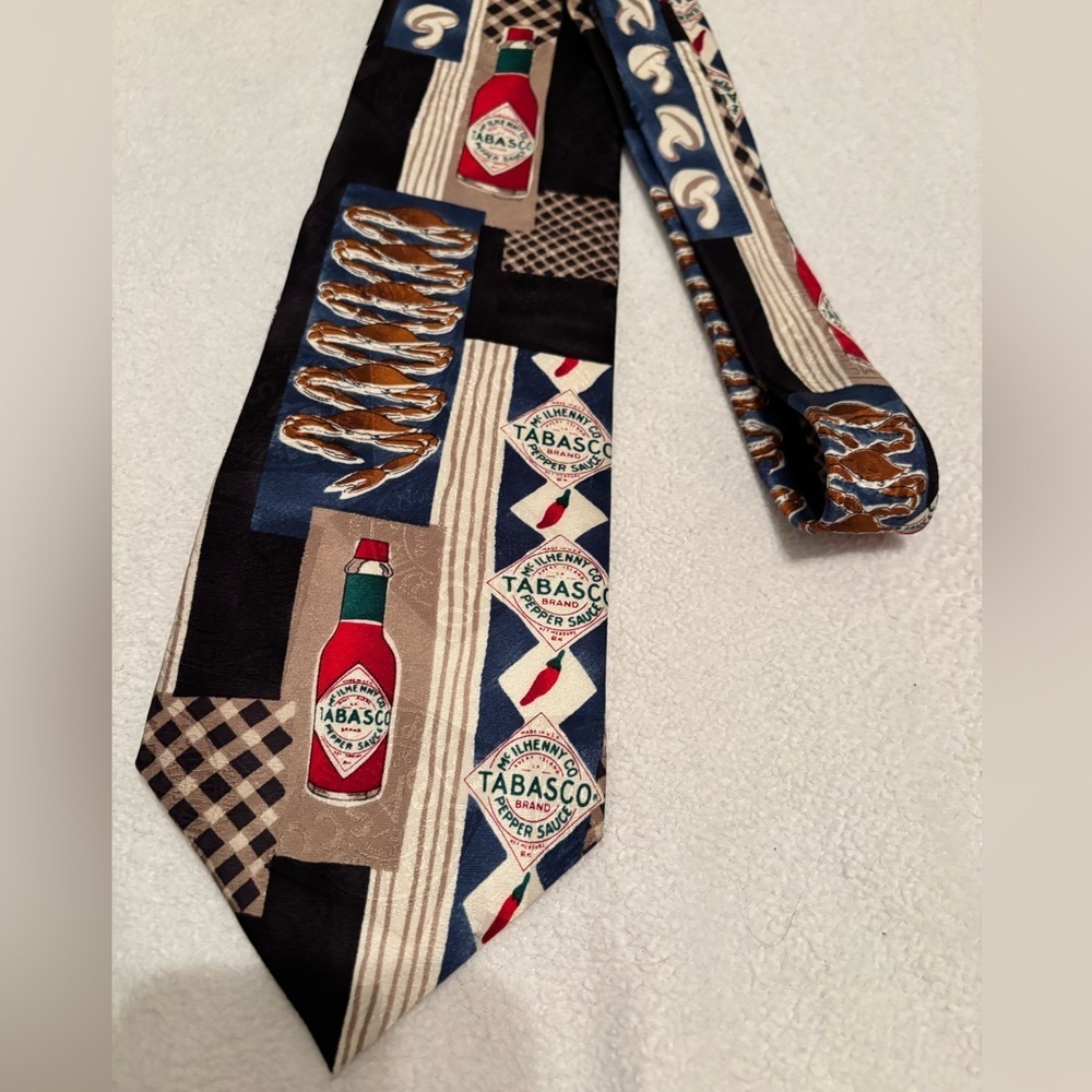 Tabasco silk tie